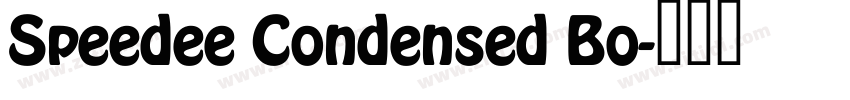 Speedee Condensed Bo字体转换